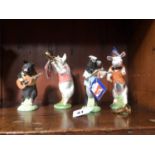 Four boxed Beswick Pig Band figures