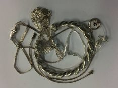 Assorted silver jewellery etc.