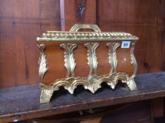 Gilded lidded casket