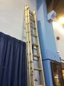 Alloy extending ladder