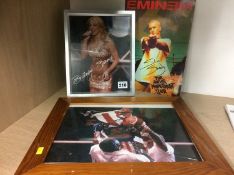 Autographs; Eminem, Britney Spears and Sylvester Stallone