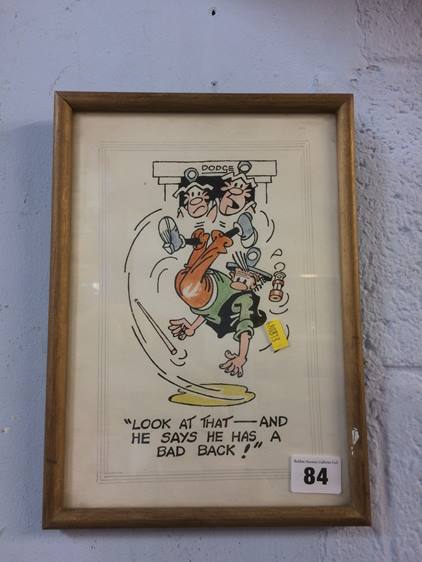 Framed cartoon