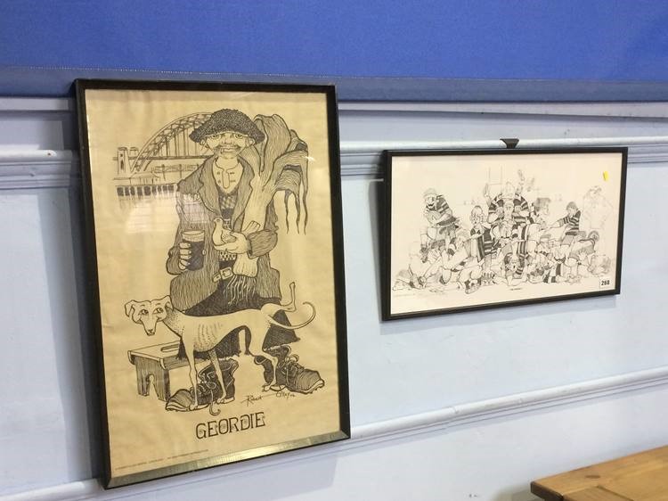 Two Robert Olley prints, 'Geordie' and 'The Friendly' - Image 2 of 4