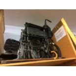 Two wheelchairs