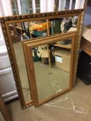 Gilt framed mirror and one other