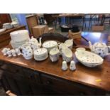 A collection of Furnivals 'Denmark' tea and dinner china