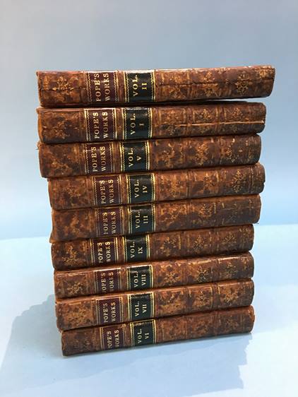 The Works of Alexander Pope, in 9 volumes, London, 1752