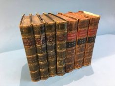 3 volumes, Leylands Itinerary, (3 books per volume), Oxford 1776 and 4 volumes, Dugdale's England