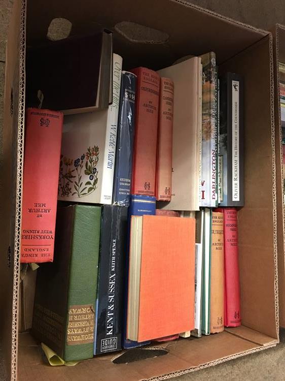Collection of books, various subjects together in 3 boxes