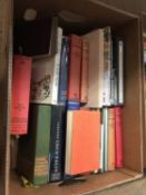 Collection of books, various subjects together in 3 boxes