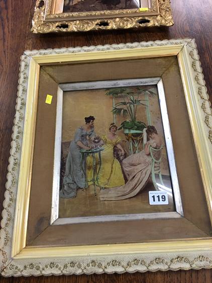 Three various gilt framed crystoleums - Image 2 of 4