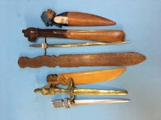 Collection of assorted letter openers