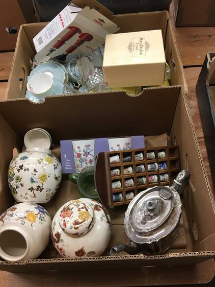 Two boxes of assorted including Masons