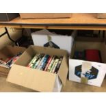 Five boxes of assorted books