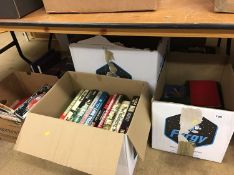 Five boxes of assorted books