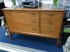 Teak chest of drawers