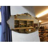 Frameless Deco mirror