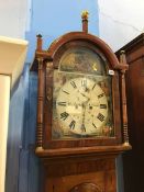 A 19th century mahogany long case clock by H. Ayre of Newcastle Upon Tyne, with 8 day movement