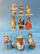 Collection of 9 Beswick Beatrix Potter figures