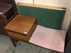 Teak telephone seat and a Bridge table