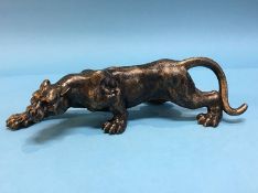 Cast figure of a Panther