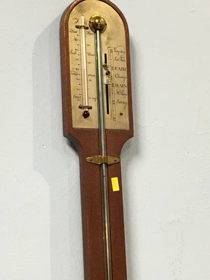 A mahogany stick barometer - Image 2 of 2