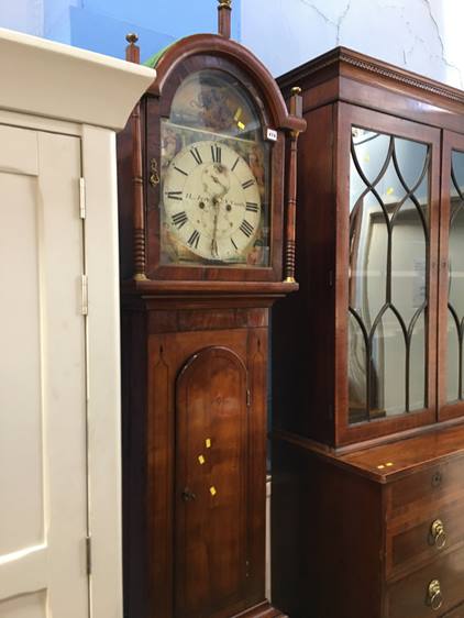 A 19th century mahogany long case clock by H. Ayre of Newcastle Upon Tyne, with 8 day movement - Image 2 of 2