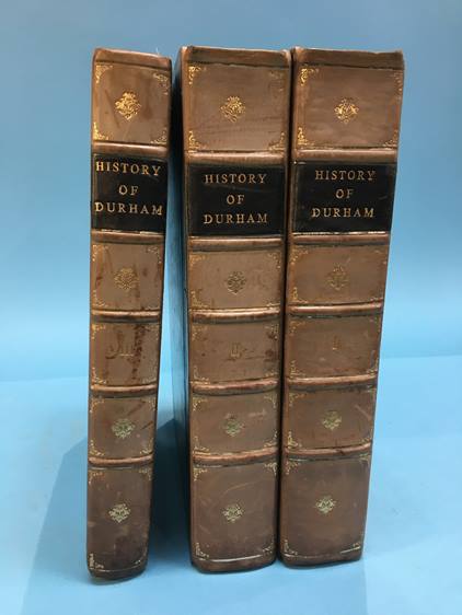 William Hutchinson, 'The History and Antiquities of the County Palatine of Durham', 3 re-bound - Image 2 of 2