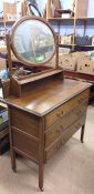 Oak dressing chest