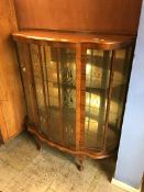 Walnut china cabinet