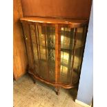 Walnut china cabinet