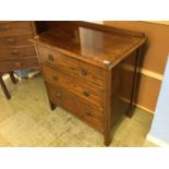 Oak chest of drawers