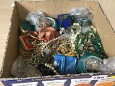 Box of costume jewellery