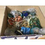 Box of costume jewellery