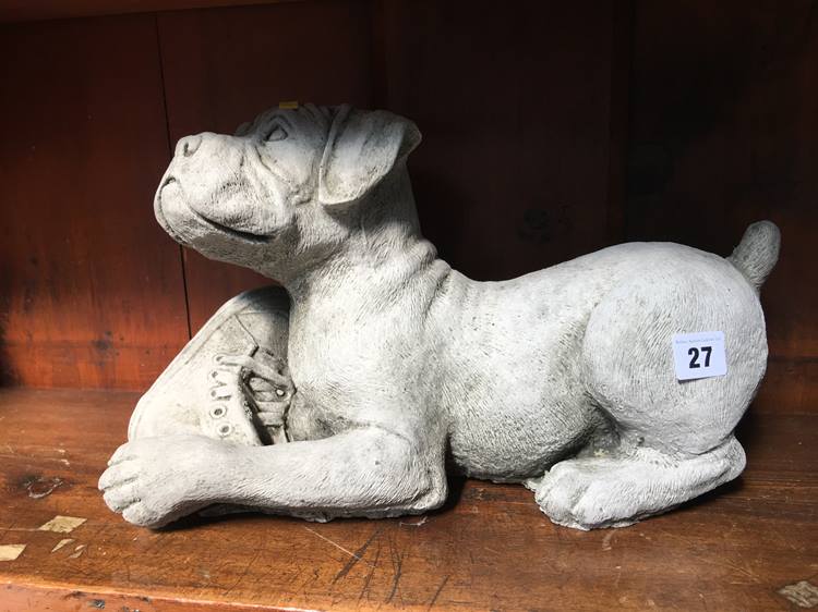 Cast figure of a dog - Image 2 of 2