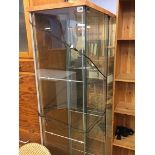 Two glass cabinets