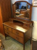 Edwardian mahogany dressing chest