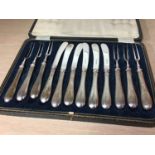 Silver handled cutlery