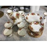 Part Royal Albert Old Country Roses tea set