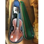 Violin and hard case