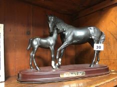 Royal Doulton 'Black Beauty and foal'