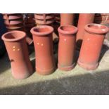 Four chimney pots