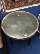 Indian brass circular table