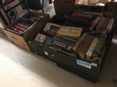 Four boxes of books