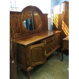 Mahogany mirror back sideboard