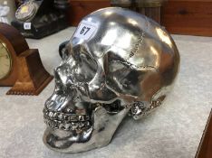 Silver coloured skull