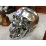 Silver coloured skull