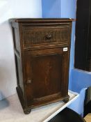 Oak bedside cabinet