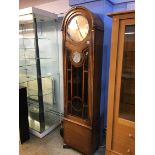 An oak 1930's long case clock