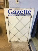 Enamelled Shields Gazette board